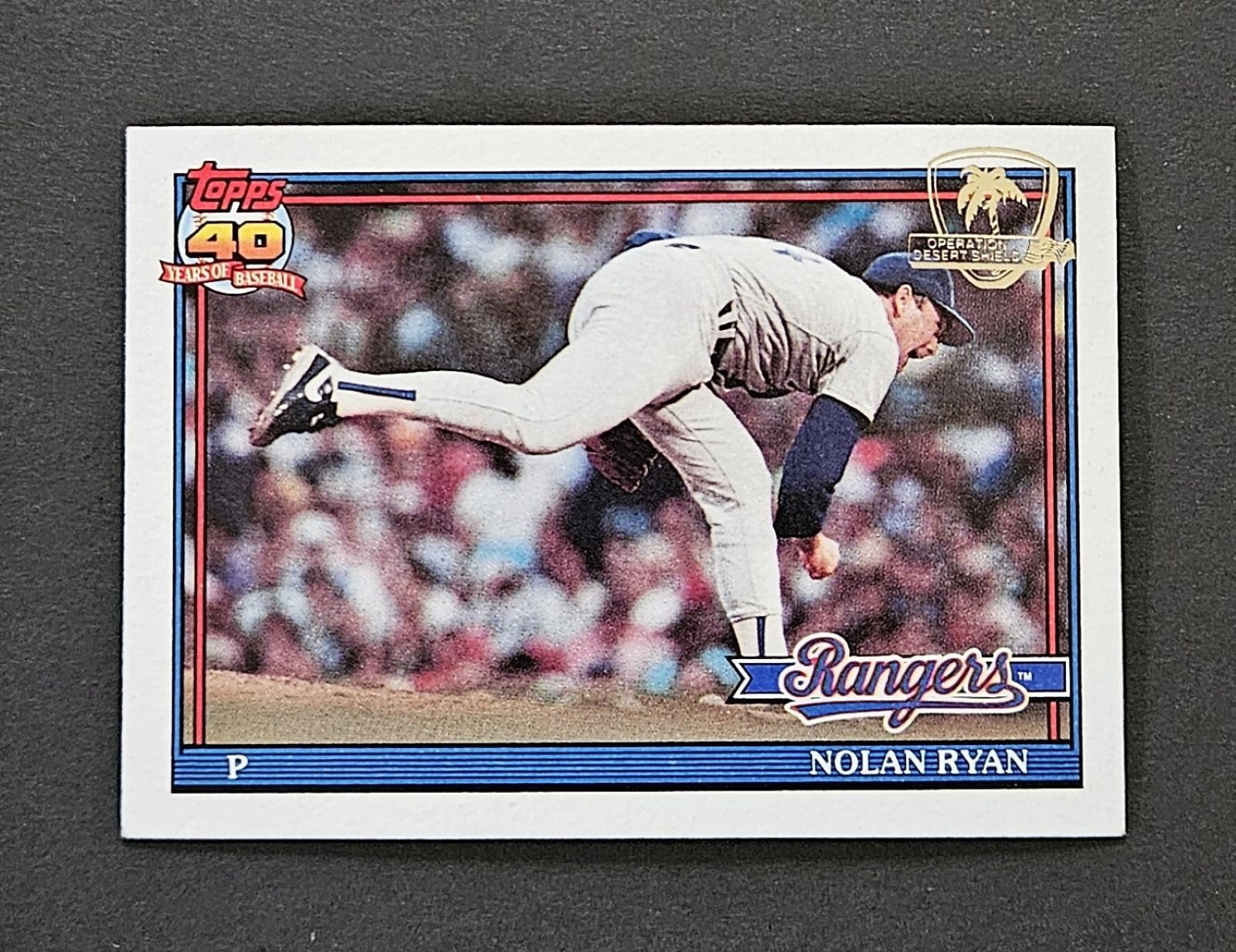 1991 Topps Desert Shield Baseball Card #1 Nolan Ryan NM-MT ds-294
