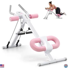 Adjustable Foldable Ab Machine for Home Gym, Knee Protection, Stomach Workout