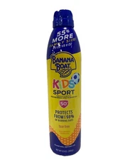 Banana Boat KIDS Sport Sunscreen Lotion Spray SPF 50+ 9.5 oz. (269g) 02/2027