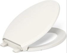 KOHLER 4733-RL-96 Glenbury ReadyLatch Quiet Close Elongated Toilet Seat Biscuit