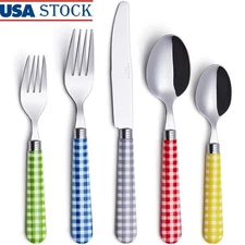 20 Piece Silverware Set Stainless Steel Dishwasher Safe Dining Cutlery New