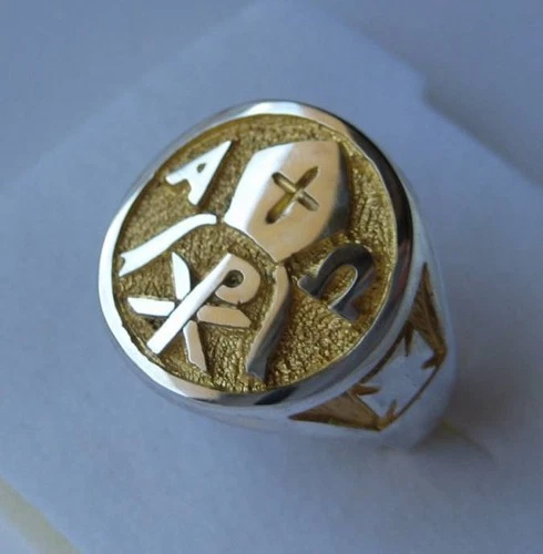 Solid silver Bishop's ring - 2356-R