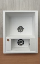 BLANCO METRA 6 S White Silgranit Kitchen Sink 1.5 Bowl Waste Included