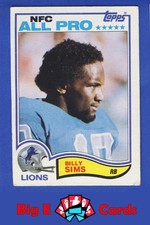 1982 Topps #349 Billy Sims