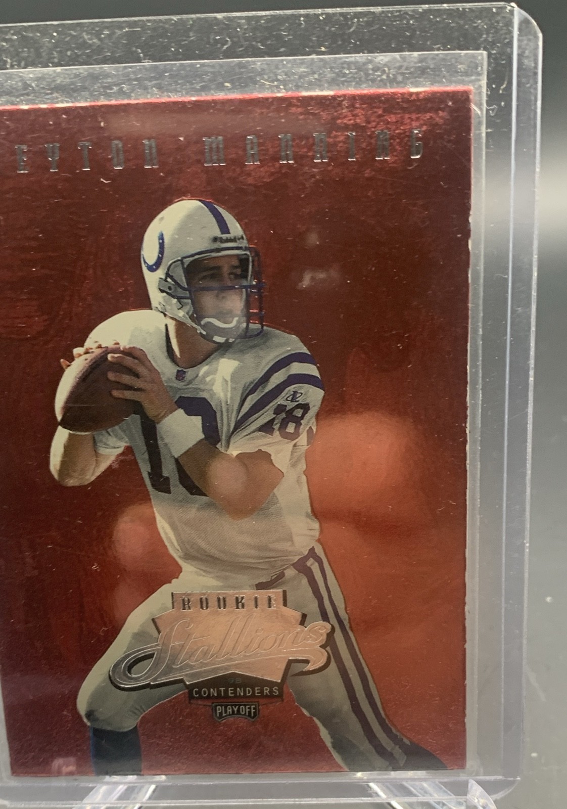 1998 Playoff Contenders - Rookie Stallions Peyton Manning #6 (RC)
