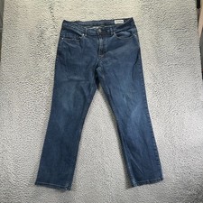 Buffalo David Bitton Jeans Mens 36x30 Blue Jackson-X Straight Stretch Dark Wash