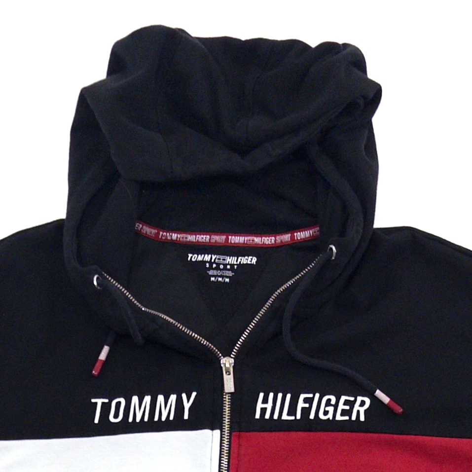 Tommy Hilfiger Sudadera con Capucha Deportiva Cremallera Colorblock M Foto 3 de 4