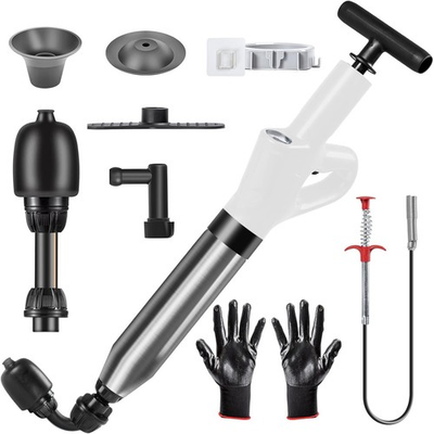 #ad High Pressure Plumbing Plunger Unclog Toilet Drain Sewer Kitchen $57.31