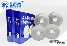 FRONT AND REAR BRAKE ROTOR SET GEOMET COATED FOR NISSAN MAXIMA  2009 - 2019