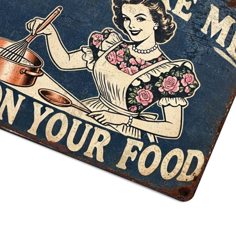 Funny Kitchen Tin Metal Signs Home Décor 8x12 Retro Diner Humor ...