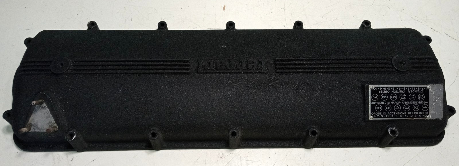Ferrari 330 Engine Cylinder Head Valve Cover_GT 2+2_GTC Coupe_17970_GENUINE