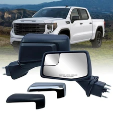 Driver Left Side Door Mirror Power and Heat for 19-25 Chevrolet Silverado 1500