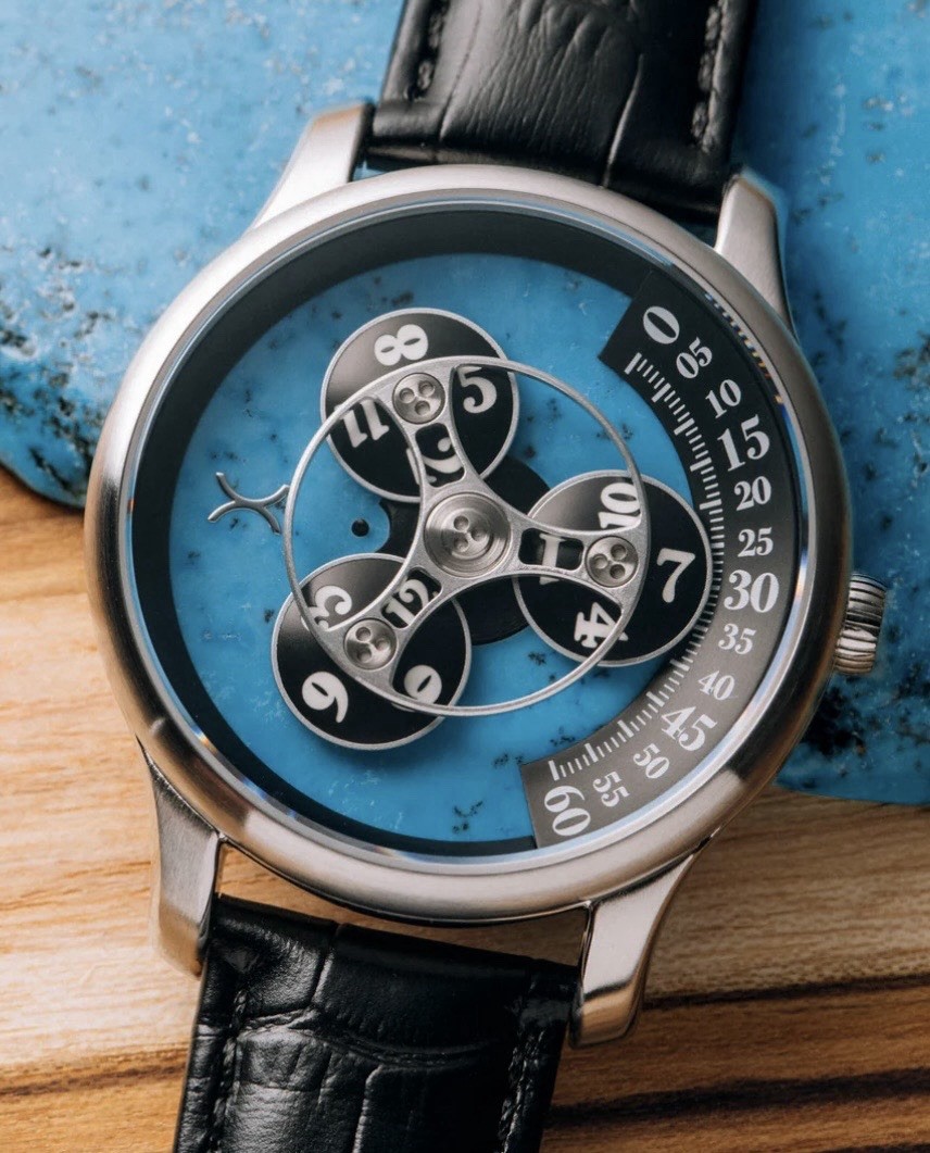 Xeric Automatic Triptych Wandering Hour Turquoise… - image 9