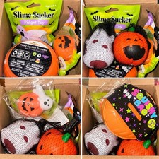 Halloween Squishy Toy Lot Mystery Box Pumpkin Ghost Slime Fidget Sensory 25 Pcs