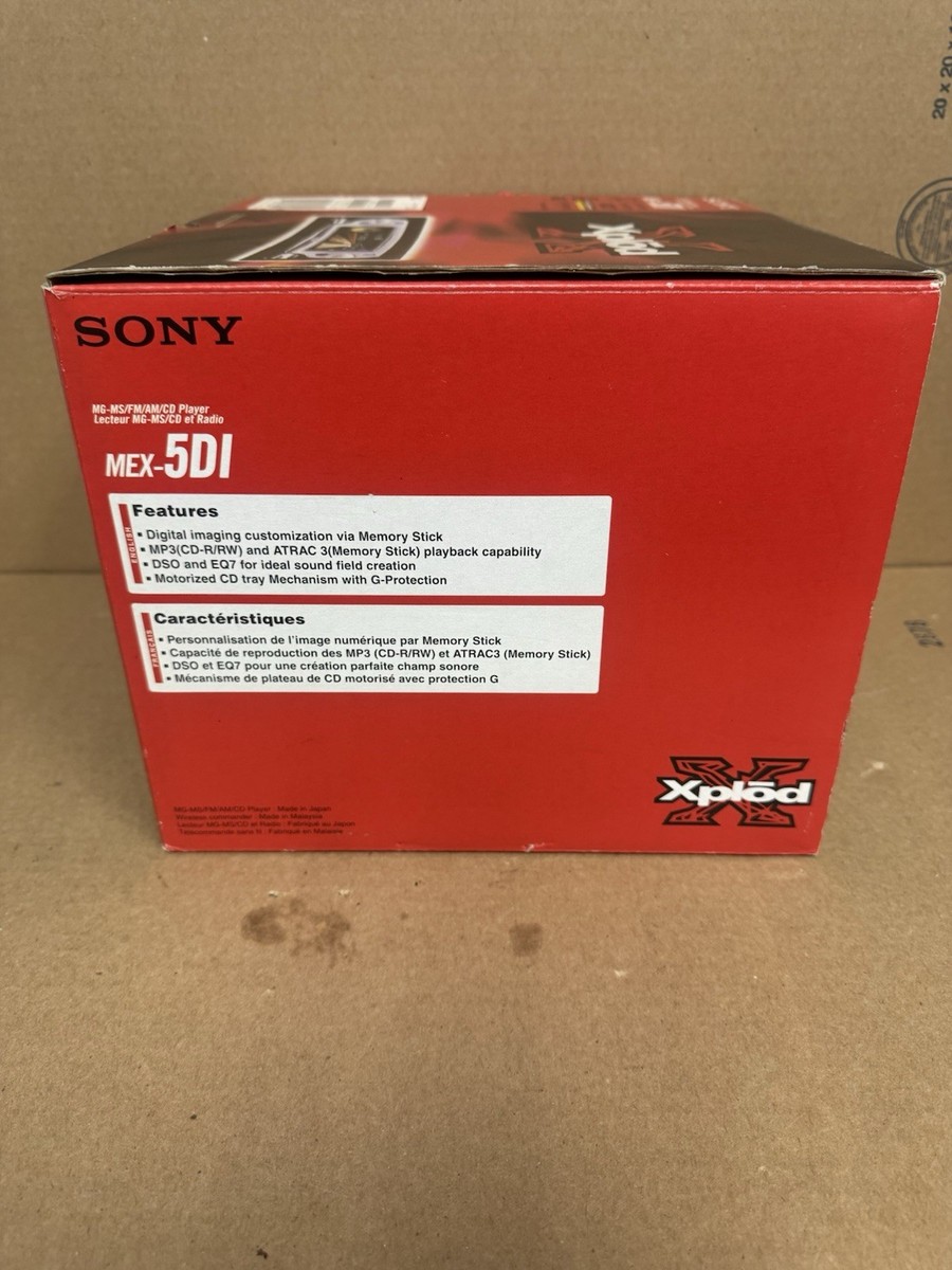 Sony MEX-5DI CD Player/MP3 In Dash Receiver for sale online | eBay