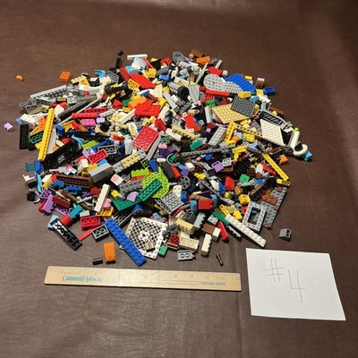 Lego 5 lbs Assorted Multi Color Bulk Lot Mixed Parts & Pieces Bricks Nice! #4