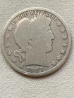 1907 O Barber silver half dollar a very fine coin ,,plus a surprise