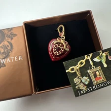 NEW JAY STRONGWATER MINA HEART CHARM THE CHARMING COLLECTION RED IN BOX