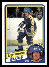 1984-85 O-Pee-Chee #189 Jorgen Pettersson Near Mint+ Blues