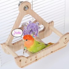 Bird Perch Toy Bird Cage Accessories Bite Resistant Decorative Bird Enrichment