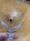 Vintage Starburst Rooster martini/cocktail glasses set of 2 — photo 6
