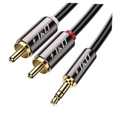 3.5mm to RCA Cable, Gold-Plated 3.5mm Male to 2RCA Male Stereo Audio 1 Feet