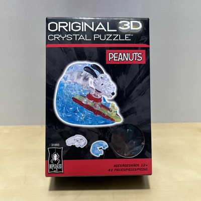 Peanuts Snoopy Surf 3D Crystal Puzzle Challenging Brain Teaser Ages 12 Up