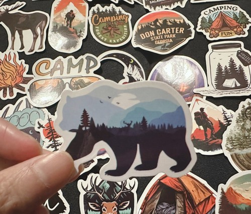 50X Outdoor Camping Vinyl Decal Graffiti Sticker Bomb Skate Laptop Guitar UK NEW - Picture 8 of 15