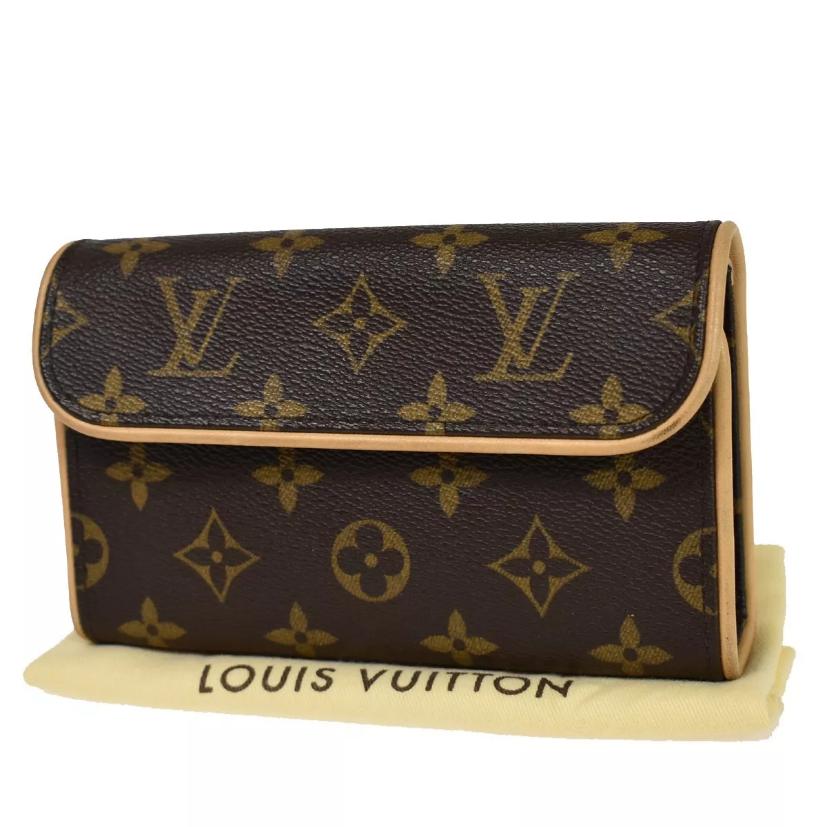 Louis Vuitton Pochette Florentine M51855 Monogram Canvas Belt Bag Brown