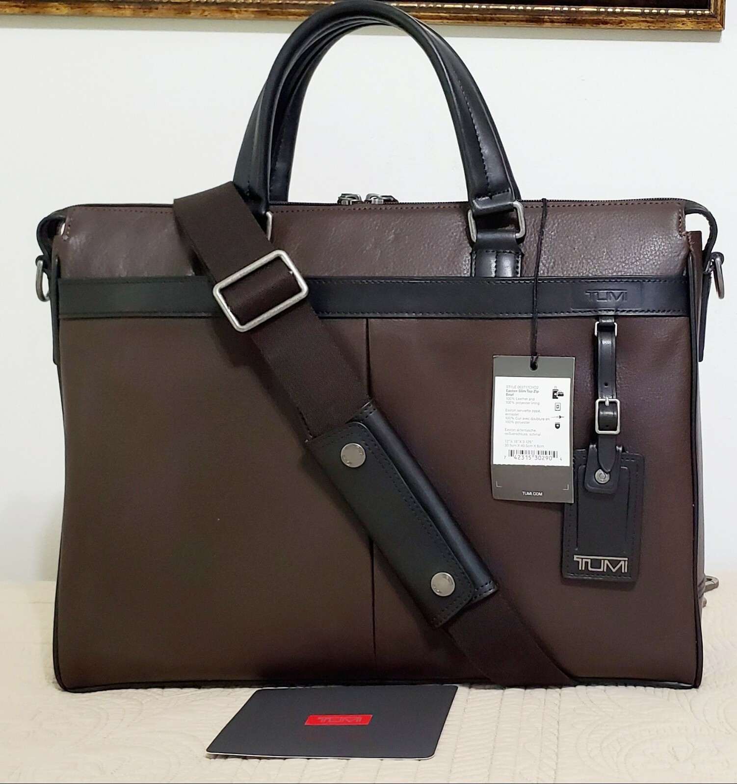 tumi briefcase slim