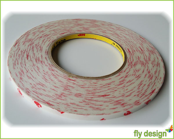 For 0.26€/m 3M 50m Double Sided Adhesive Tape 6mm Design Cards Craft Transparent