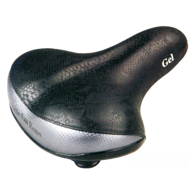 ROGTYO - Sellino per bicicletta in gel, Pro 2.0, migliorato, largo, super morbido, confortevole, traspirante, ammortizzante, ergonomico, in memory foam, con copertura impermeabile (nero