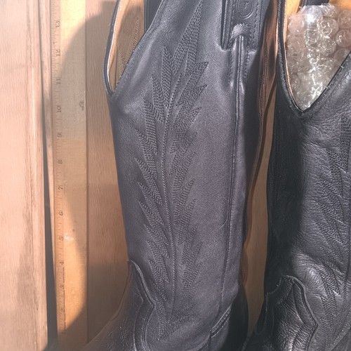Mujer Botas Vaqueras Personalizadas Negro Emb 7.5 C Artículo: P211 - Imagen 2 de 5