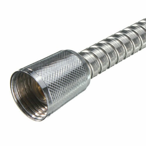 SHOWER HOSE 1.2/1.5/2/2.5M FLEXIBLE STAINLESS STEEL CHROME SHOWER BATHROOM PIPE - Picture 2 of 4