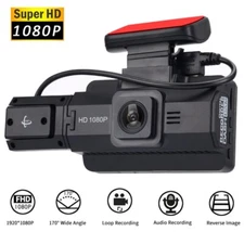 Dual Camera 1080P HD Front Inside 2 Lens Recorder Car DVR Dash Cam Wide Angle