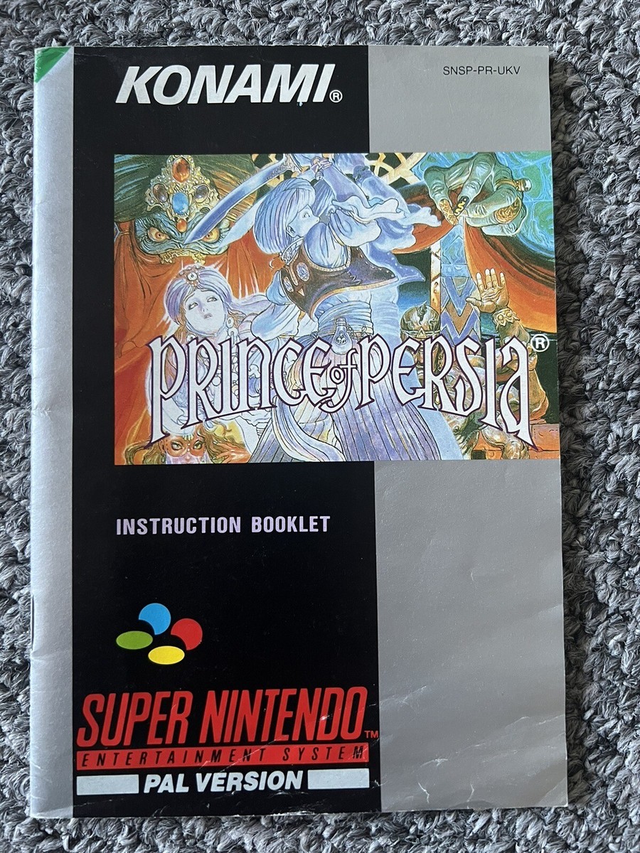 Prince Of Persia Snes. PAL UK PRINCE OF PERSIA FOR SUPER NINTENDO