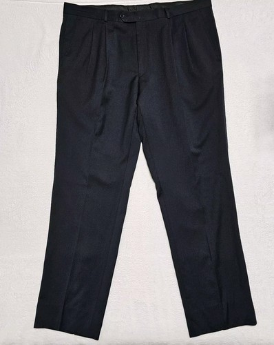 Lanvin Slacks Men's 41x32 Pants Navy Wool Classic Sz 50 R Trouser France - Picture 2 of 11