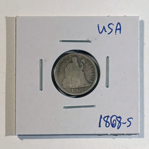 1868 s us dime key date ebay
