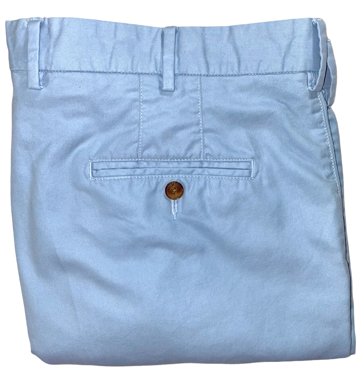 Peter Millar Men's Size 38 Golf Shorts Blue Pima Cotton Flat Front Chino Casual