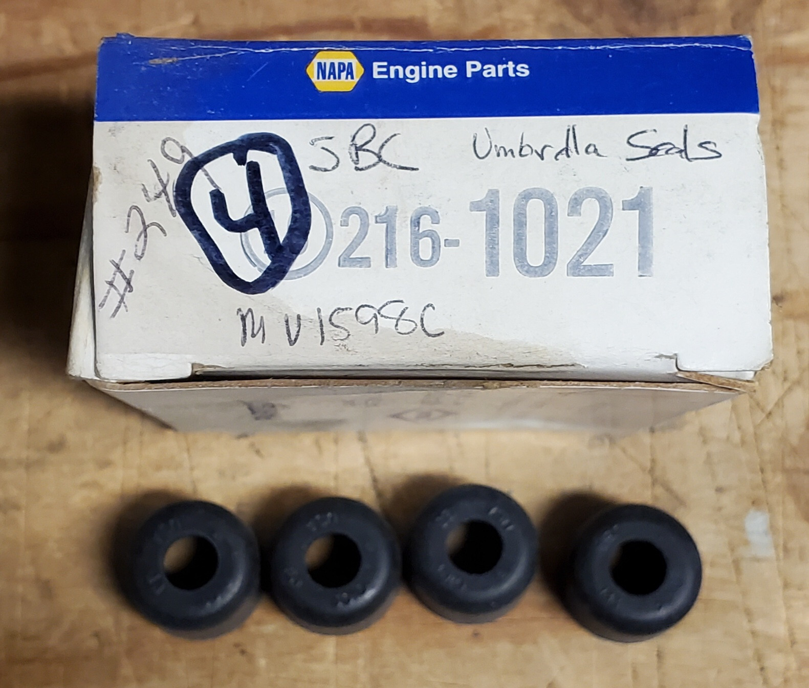(4) Napa 2161021 Engine Valve Stem Oil Seal Small Block Chevy eBay
