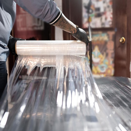 Bundling Film Cast Hand Stretch Wrap Film Clear 15" x 1000' 120 Ga 4 Rolls - Picture 7 of 9