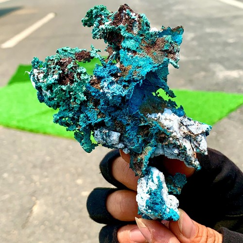 384G Natural copper mine+malachite Primitive mineral specimen Gemstone Rare - 第 12/24 張圖片