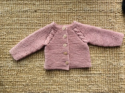 *****Kids sweater jacket knit cable knit cotton size 92 new ******