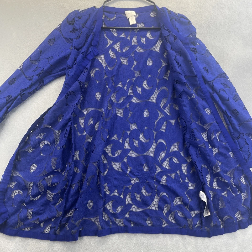 Chaqueta plumero de encaje Chicos azul real talla 0 / pequeña EE. UU. Foto 3 de 4