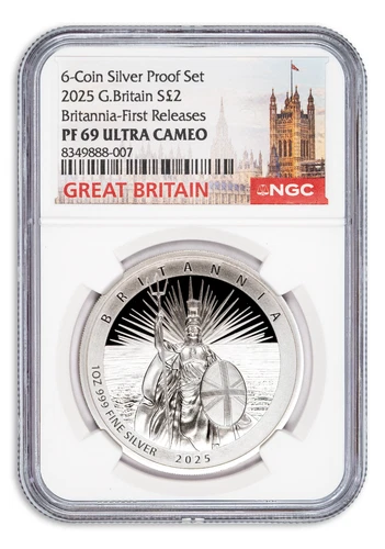 2025 £2 Great Britain Silver 1 oz Proof Britannia Coin NGC PF69 FR - Limited!