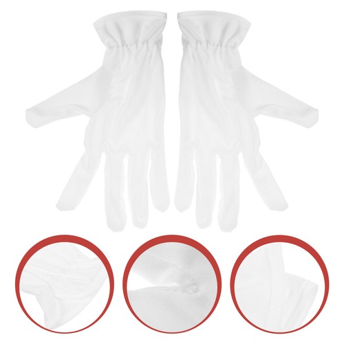 6 Pairs Cotton Jewelry Gloves Thick Work Hand for Handling Documents - Picture 10 of 11