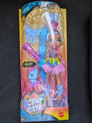 Cave Club Tella Doll New Action Figure With Accessories & Pet Kids Toy Mattel