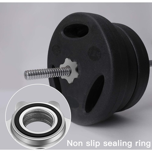 2Pc Anti-Slip Hex Nut 25mm Spin-Lock Collar Screw for Barbell Dumbbell Weight - Picture 2 of 9