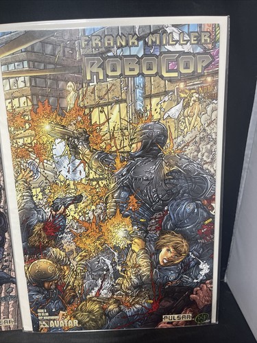 Avatar Press Pulsar Comics LTD 1000 Frank Miller Robocop #5,8 Ltd 1500 + Wrap - Picture 4 of 8