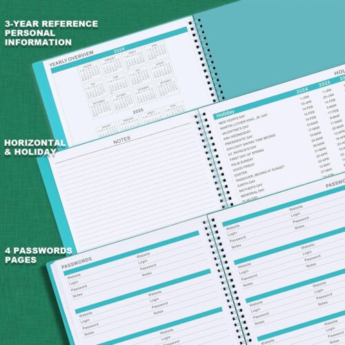 Planner Mensile 18 Mesi 2024-2025 - Personalizzabile con Schede e Tasca Protettiva - Foto 6 di 9